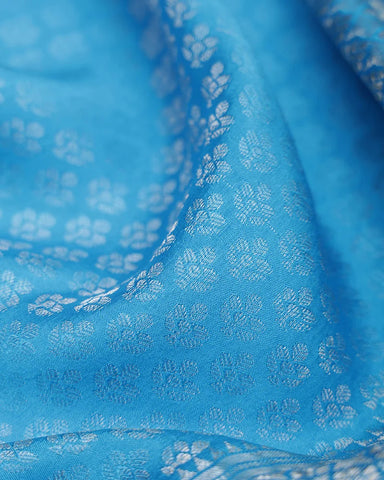 Blue Mysore Saree - PattuCheeralu