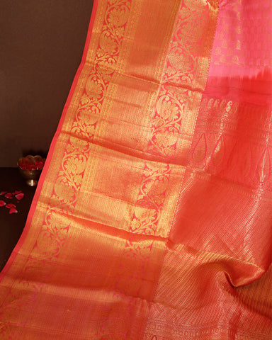 Pink Jeeva Silk Saree - PattuCheeralu