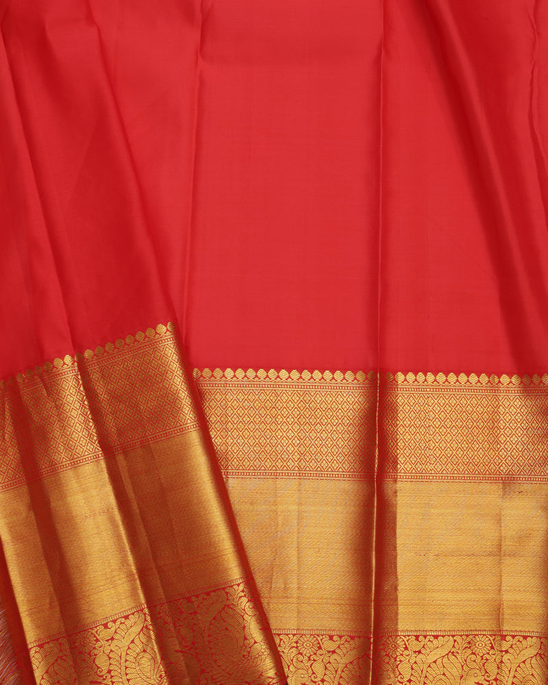 Red Jeeva Silk Saree - PattuCheeralu