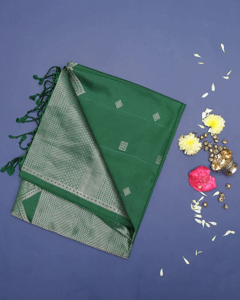 Green Soft Silk Saree - PattuCheeralu