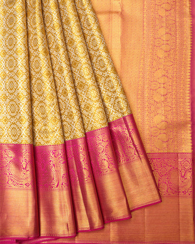 Gold Tissue Kanjivaram Silk Saree - PattuCheeralu