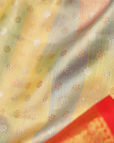 GREY KANJIVARAM SILK SAREE - PattuCheeralu