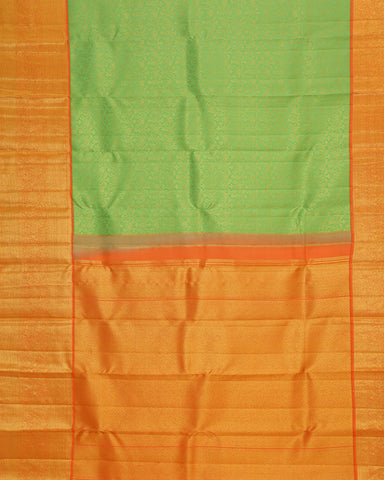 Mint Green Kanchipuram Silk Saree - PattuCheeralu