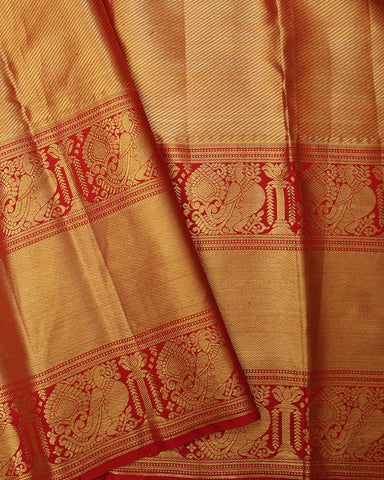 Gold Tissue Kanchipuram Silk Saree - PattuCheeralu