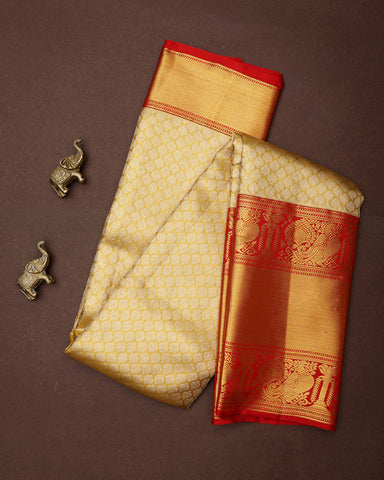 Gold Tissue Kanchipuram Silk Saree - PattuCheeralu