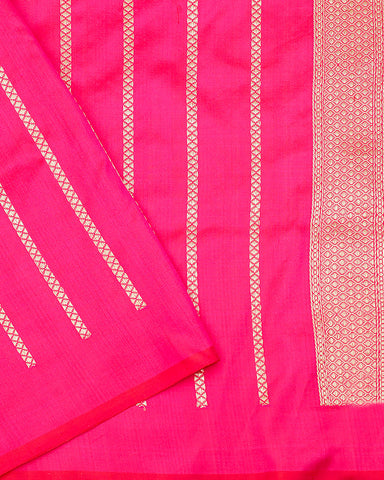 Pink katan banarasi silk saree - PattuCheeralu