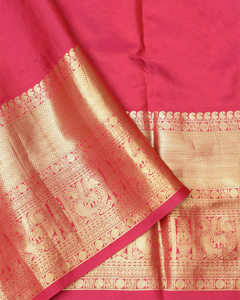 Power embroidery kanchi silk saree - PattuCheeralu