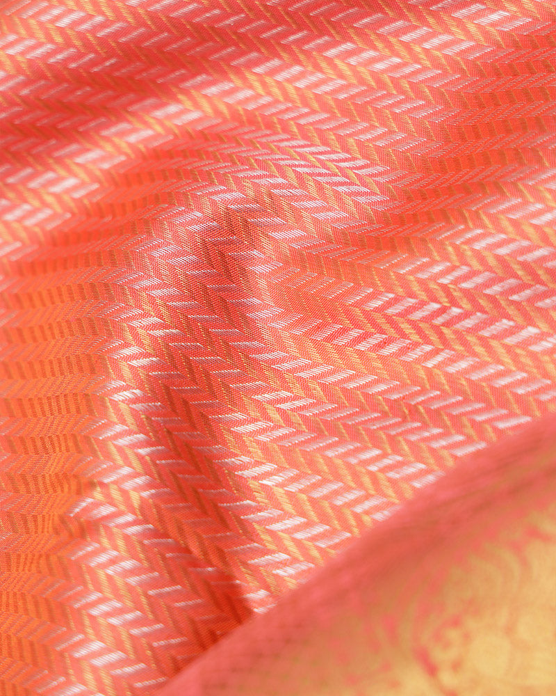 Pink kanjivaram silk saree - PattuCheeralu