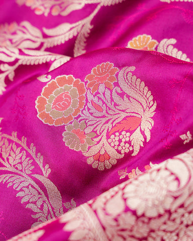 Purple Katan banarasi silk saree - PattuCheeralu