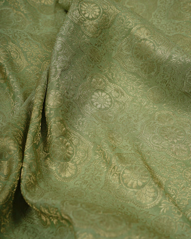 Light green mysore silk saree - PattuCheeralu