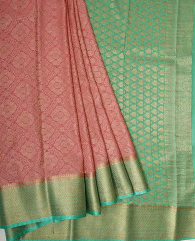 Pink Mysore silk saree - PattuCheeralu