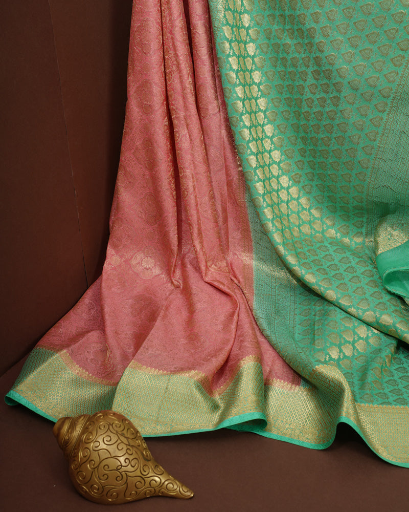 Pink Mysore silk saree - PattuCheeralu