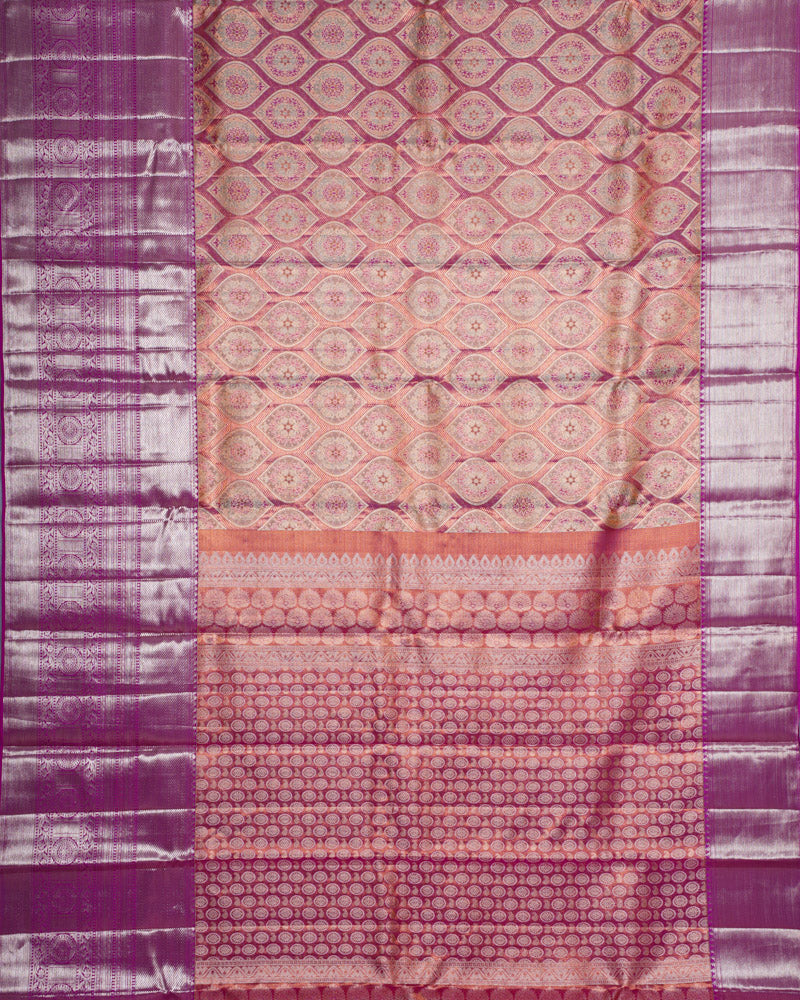 Pink tissue kanjivaram saree - PattuCheeralu