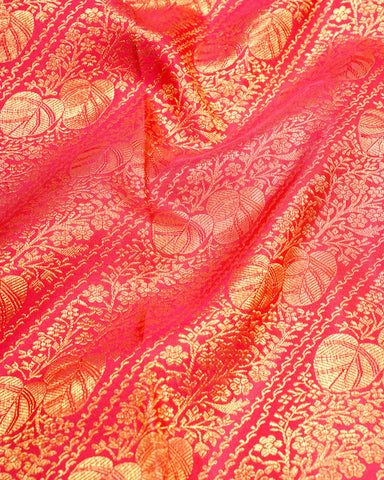 Pink kanjivarm silk saree - PattuCheeralu