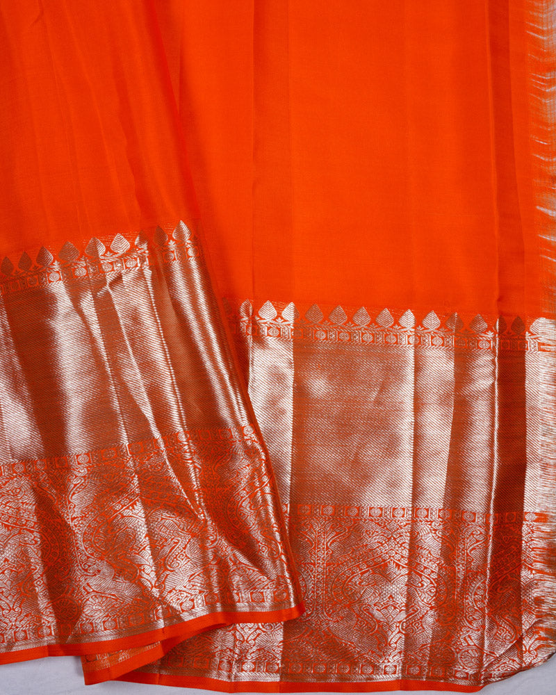 Bright pink kanjivaram silk - PattuCheeralu