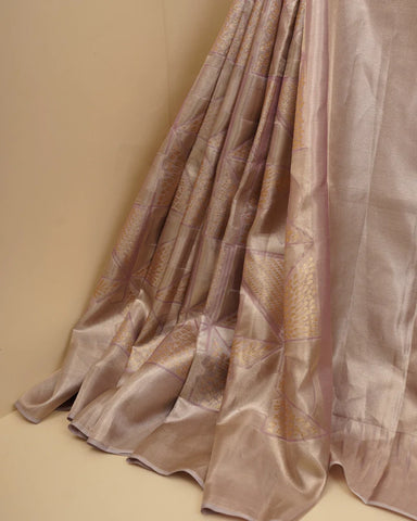 Lavender tissue kanjivaram saree - PattuCheeralu