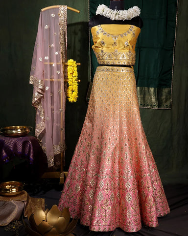 Pink Lehenga Set - PattuCheeralu