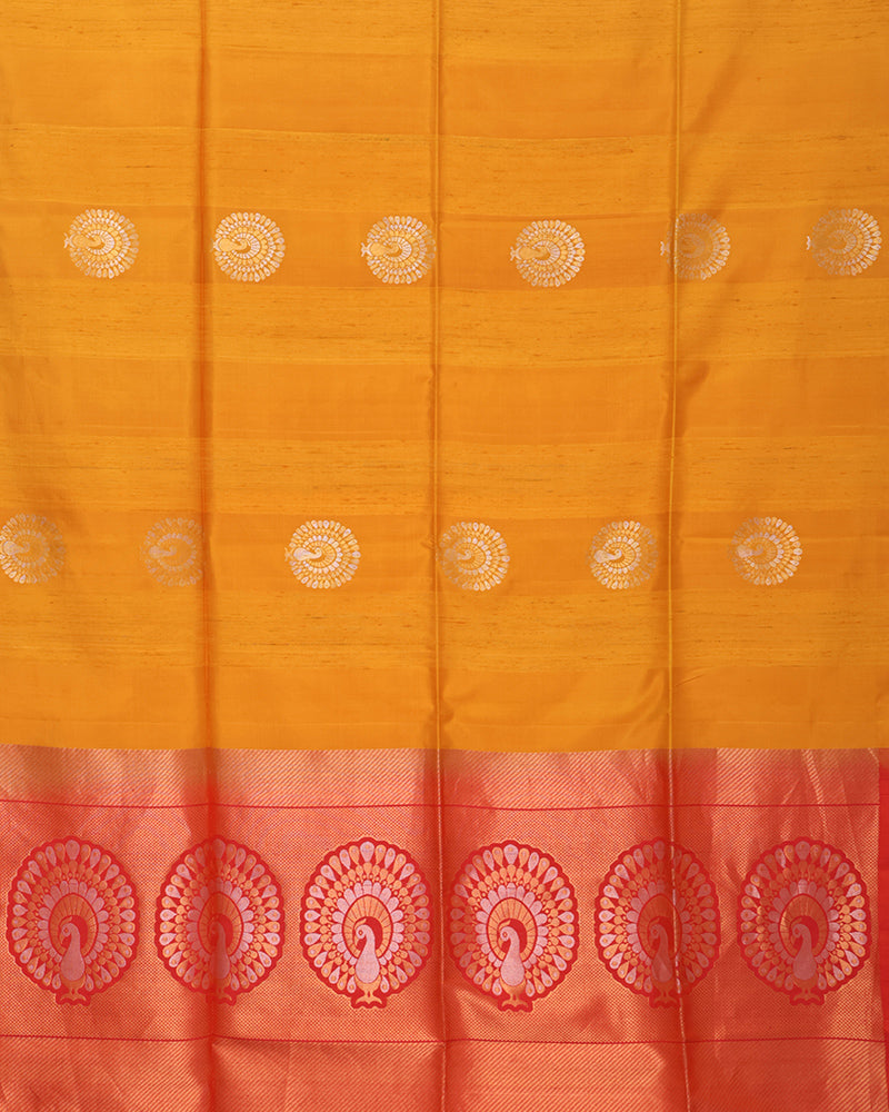 Mustard Yellow Soft Silk Saree - PattuCheeralu