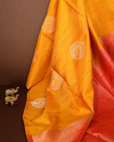 Mustard Yellow Soft Silk Saree - PattuCheeralu