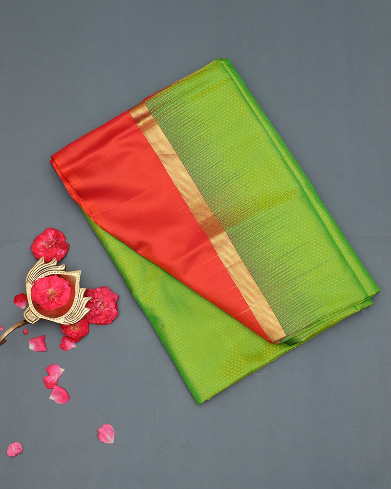 Light green soft silk - PattuCheeralu