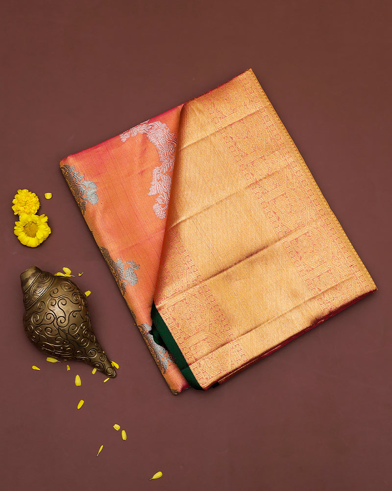 The pink tissue Kanjivaram saree - PattuCheeralu