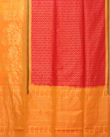 Crimson Red Soft Silk Saree - PattuCheeralu