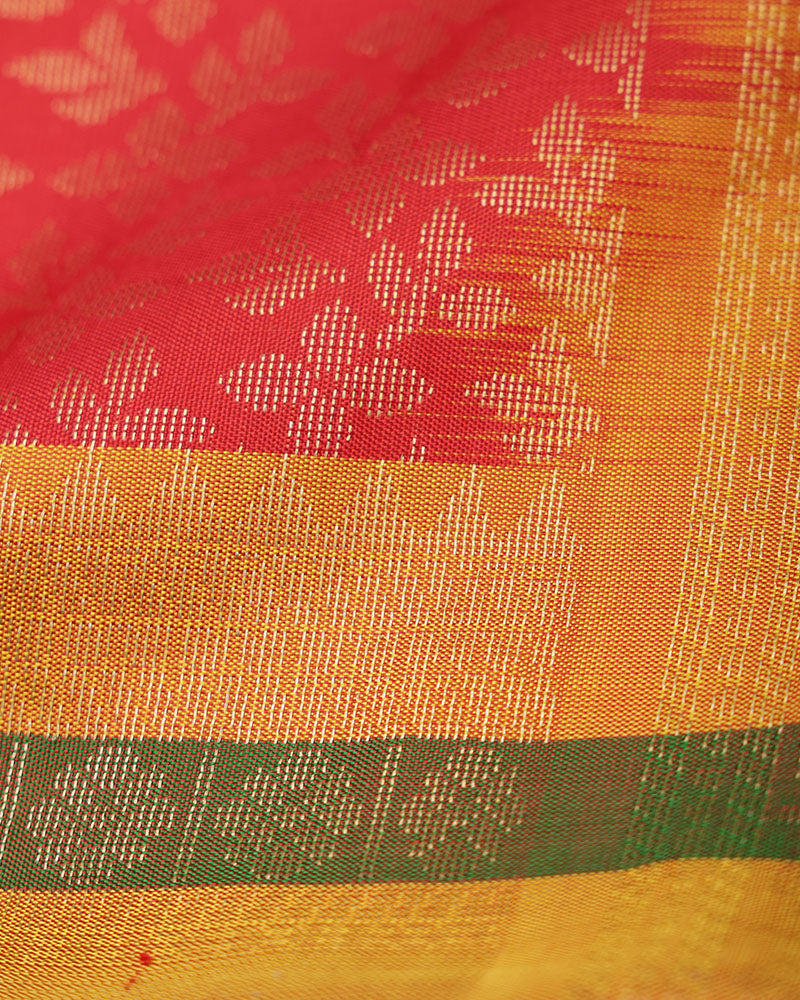 Crimson Red Soft Silk Saree - PattuCheeralu