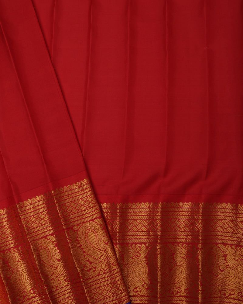 Off White Gadwal Silk Saree - PattuCheeralu